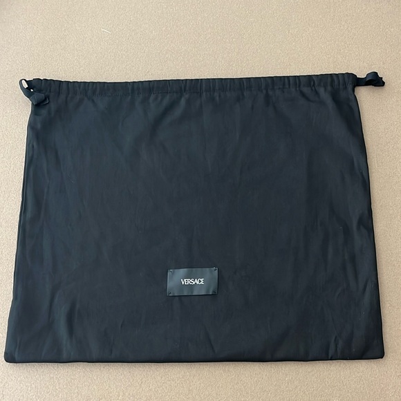 🆕 VERSACE Large Black Dust Bag- Lined - Picture 3 of 11